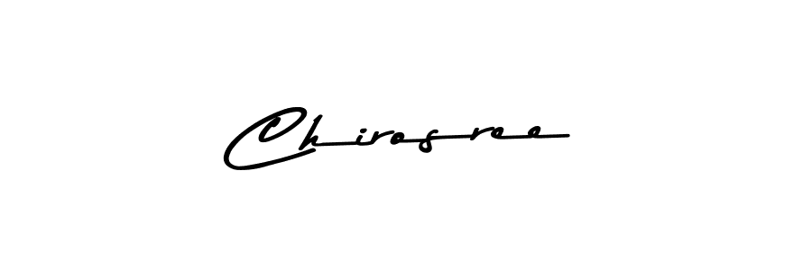 You can use this online signature creator to create a handwritten signature for the name Chirosree. This is the best online autograph maker. Chirosree signature style 9 images and pictures png