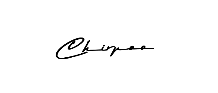 You should practise on your own different ways (Asem Kandis PERSONAL USE) to write your name (Chirpoo) in signature. don't let someone else do it for you. Chirpoo signature style 9 images and pictures png