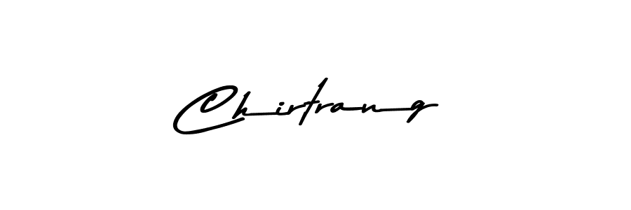 Create a beautiful signature design for name Chirtrang. With this signature (Asem Kandis PERSONAL USE) fonts, you can make a handwritten signature for free. Chirtrang signature style 9 images and pictures png