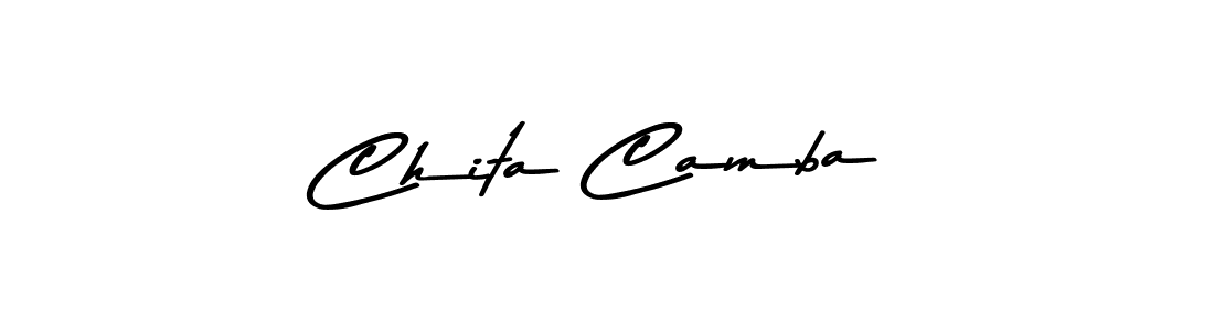 Create a beautiful signature design for name Chita Camba. With this signature (Asem Kandis PERSONAL USE) fonts, you can make a handwritten signature for free. Chita Camba signature style 9 images and pictures png