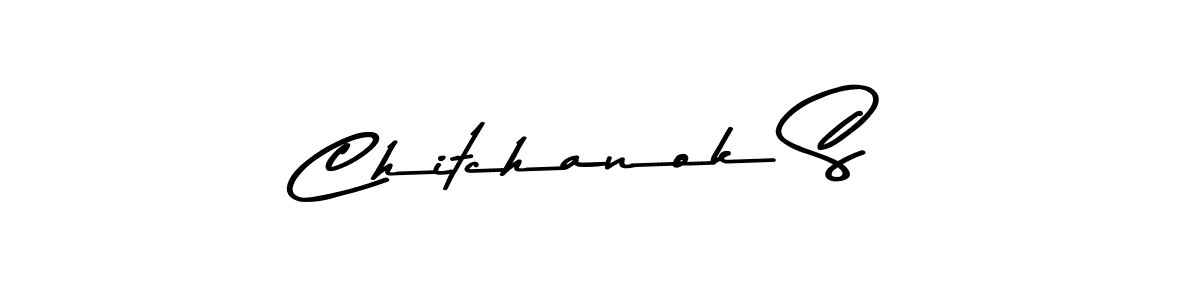 Create a beautiful signature design for name Chitchanok S. With this signature (Asem Kandis PERSONAL USE) fonts, you can make a handwritten signature for free. Chitchanok S signature style 9 images and pictures png