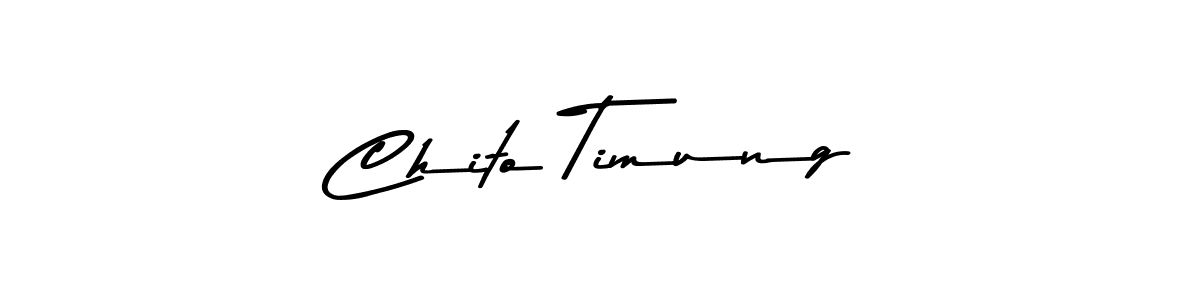 Make a beautiful signature design for name Chito Timung. With this signature (Asem Kandis PERSONAL USE) style, you can create a handwritten signature for free. Chito Timung signature style 9 images and pictures png
