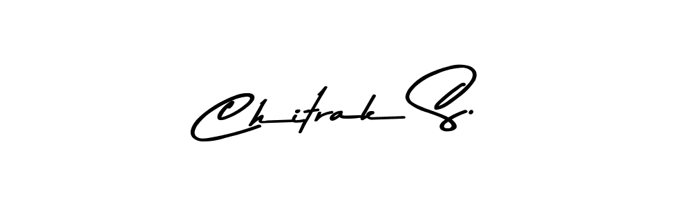 How to make Chitrak S. name signature. Use Asem Kandis PERSONAL USE style for creating short signs online. This is the latest handwritten sign. Chitrak S. signature style 9 images and pictures png