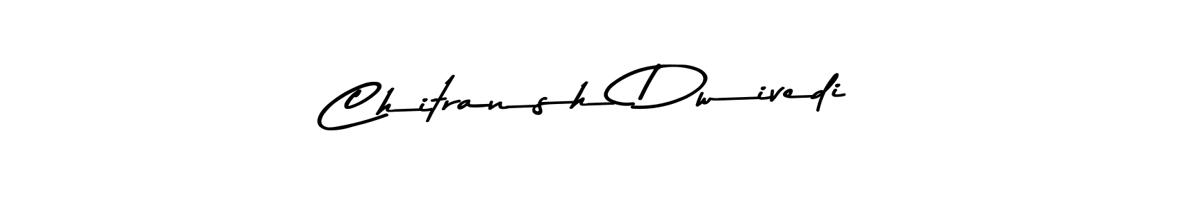 How to make Chitransh Dwivedi name signature. Use Asem Kandis PERSONAL USE style for creating short signs online. This is the latest handwritten sign. Chitransh Dwivedi signature style 9 images and pictures png