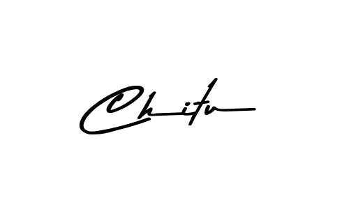 Design your own signature with our free online signature maker. With this signature software, you can create a handwritten (Asem Kandis PERSONAL USE) signature for name Chitu. Chitu signature style 9 images and pictures png