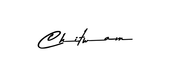 Create a beautiful signature design for name Chitwam. With this signature (Asem Kandis PERSONAL USE) fonts, you can make a handwritten signature for free. Chitwam signature style 9 images and pictures png