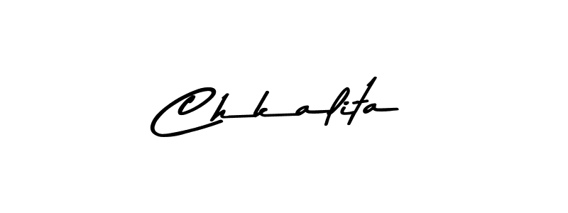 Similarly Asem Kandis PERSONAL USE is the best handwritten signature design. Signature creator online .You can use it as an online autograph creator for name Chkalita. Chkalita signature style 9 images and pictures png