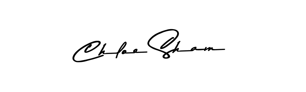 Design your own signature with our free online signature maker. With this signature software, you can create a handwritten (Asem Kandis PERSONAL USE) signature for name Chloe Sham. Chloe Sham signature style 9 images and pictures png