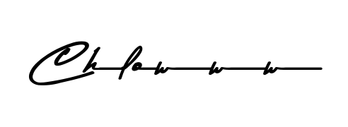Discover the perfect balance of readability and style for Chlowww with Asem Kandis PERSONAL USE font. Create your dream signature today. Chlowww signature style 9 images and pictures png