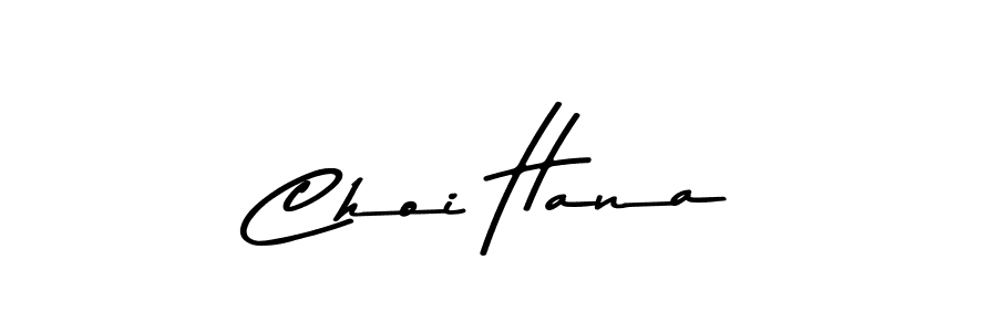 How to make Choi Hana name signature. Use Asem Kandis PERSONAL USE style for creating short signs online. This is the latest handwritten sign. Choi Hana signature style 9 images and pictures png