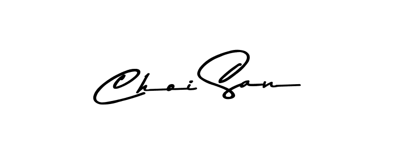 How to make Choi San name signature. Use Asem Kandis PERSONAL USE style for creating short signs online. This is the latest handwritten sign. Choi San signature style 9 images and pictures png