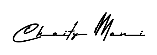 Achieve flawless digital penmanship with Choity Moni name in Asem Kandis PERSONAL USE font. The perfect tool for creating online signatures. Choity Moni signature style 9 images and pictures png