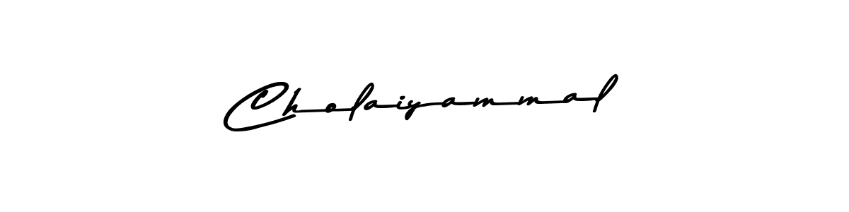 Create a beautiful signature design for name Cholaiyammal. With this signature (Asem Kandis PERSONAL USE) fonts, you can make a handwritten signature for free. Cholaiyammal signature style 9 images and pictures png