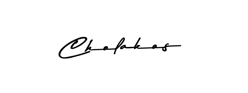 Make a beautiful signature design for name Cholakos. With this signature (Asem Kandis PERSONAL USE) style, you can create a handwritten signature for free. Cholakos signature style 9 images and pictures png