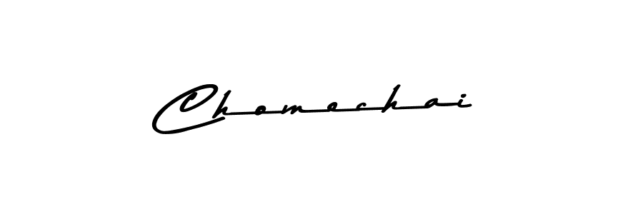 Use a signature maker to create a handwritten signature online. With this signature software, you can design (Asem Kandis PERSONAL USE) your own signature for name Chomechai. Chomechai signature style 9 images and pictures png