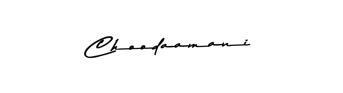 Design your own signature with our free online signature maker. With this signature software, you can create a handwritten (Asem Kandis PERSONAL USE) signature for name Choodaamani. Choodaamani signature style 9 images and pictures png