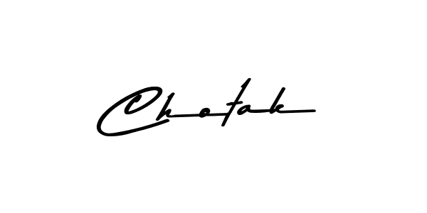 How to make Chotak signature? Asem Kandis PERSONAL USE is a professional autograph style. Create handwritten signature for Chotak name. Chotak signature style 9 images and pictures png