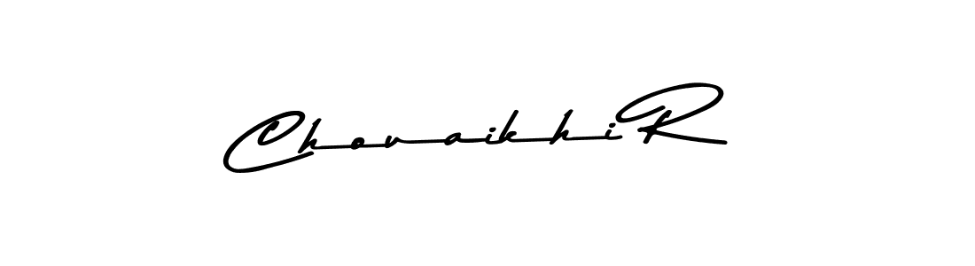 Create a beautiful signature design for name Chouaikhi R. With this signature (Asem Kandis PERSONAL USE) fonts, you can make a handwritten signature for free. Chouaikhi R signature style 9 images and pictures png