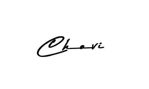 How to make Chovi signature? Asem Kandis PERSONAL USE is a professional autograph style. Create handwritten signature for Chovi name. Chovi signature style 9 images and pictures png