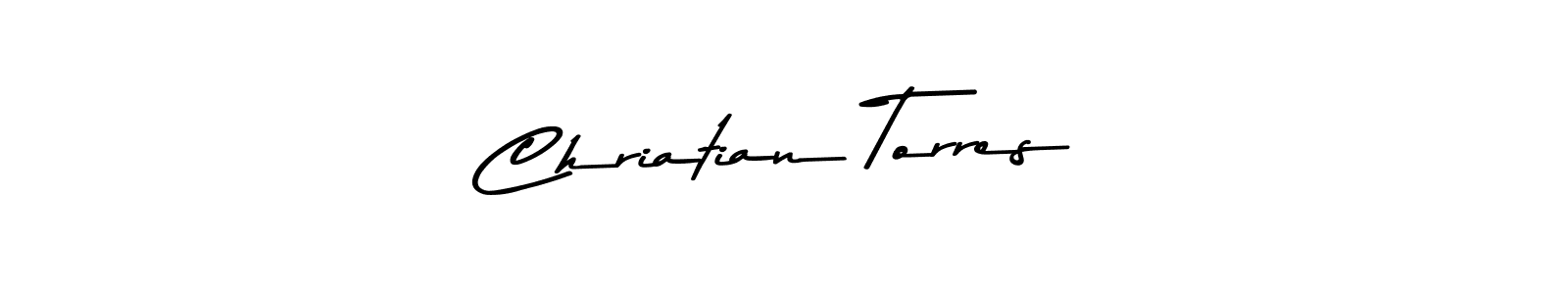 Design your own signature with our free online signature maker. With this signature software, you can create a handwritten (Asem Kandis PERSONAL USE) signature for name Chriatian Torres. Chriatian Torres signature style 9 images and pictures png