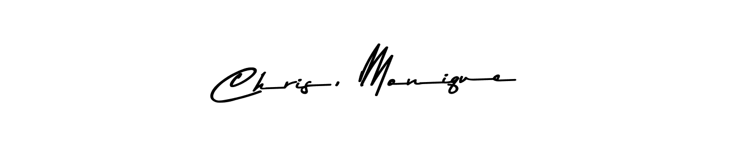 Once you've used our free online signature maker to create your best signature Asem Kandis PERSONAL USE style, it's time to enjoy all of the benefits that Chris, Monique  name signing documents. Chris, Monique  signature style 9 images and pictures png