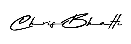Make a beautiful signature design for name Chris Bhatti. With this signature (Asem Kandis PERSONAL USE) style, you can create a handwritten signature for free. Chris Bhatti signature style 9 images and pictures png