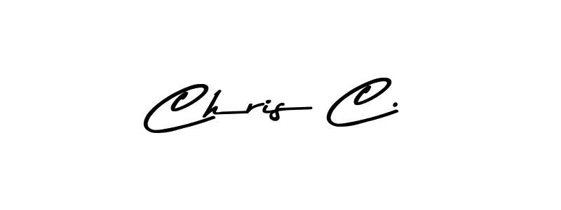 Make a beautiful signature design for name Chris C.. With this signature (Asem Kandis PERSONAL USE) style, you can create a handwritten signature for free. Chris C. signature style 9 images and pictures png