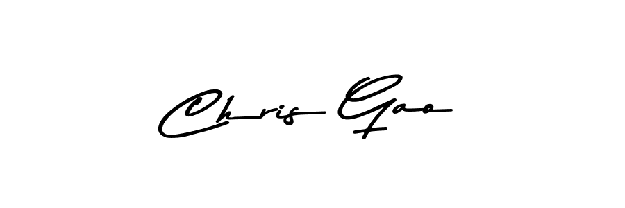 This is the best signature style for the Chris Gao name. Also you like these signature font (Asem Kandis PERSONAL USE). Mix name signature. Chris Gao signature style 9 images and pictures png