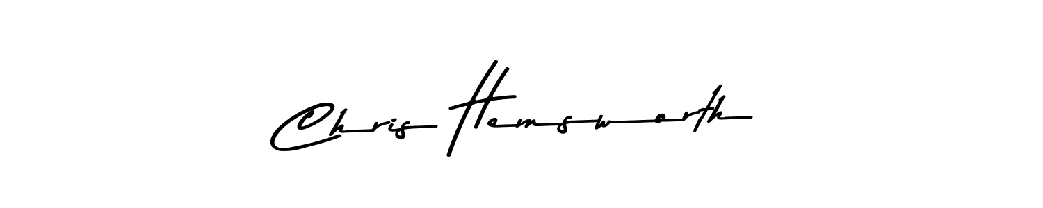 How to make Chris Hemsworth name signature. Use Asem Kandis PERSONAL USE style for creating short signs online. This is the latest handwritten sign. Chris Hemsworth signature style 9 images and pictures png