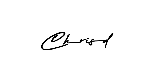 Create a beautiful signature design for name Chrisd. With this signature (Asem Kandis PERSONAL USE) fonts, you can make a handwritten signature for free. Chrisd signature style 9 images and pictures png