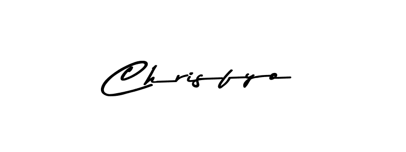 Chrisfyo stylish signature style. Best Handwritten Sign (Asem Kandis PERSONAL USE) for my name. Handwritten Signature Collection Ideas for my name Chrisfyo. Chrisfyo signature style 9 images and pictures png