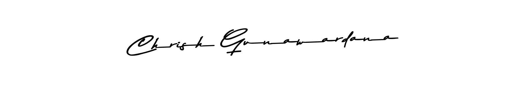 Make a beautiful signature design for name Chrish Gunawardana. With this signature (Asem Kandis PERSONAL USE) style, you can create a handwritten signature for free. Chrish Gunawardana signature style 9 images and pictures png