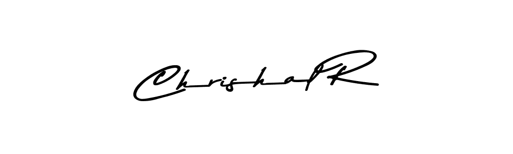 Make a beautiful signature design for name Chrishal R. With this signature (Asem Kandis PERSONAL USE) style, you can create a handwritten signature for free. Chrishal R signature style 9 images and pictures png