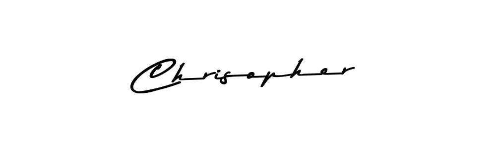 Create a beautiful signature design for name Chrisopher. With this signature (Asem Kandis PERSONAL USE) fonts, you can make a handwritten signature for free. Chrisopher signature style 9 images and pictures png