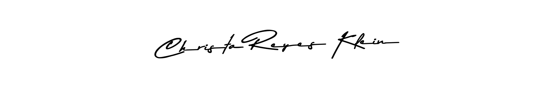 if you are searching for the best signature style for your name Christa Reyes Klein. so please give up your signature search. here we have designed multiple signature styles  using Asem Kandis PERSONAL USE. Christa Reyes Klein signature style 9 images and pictures png