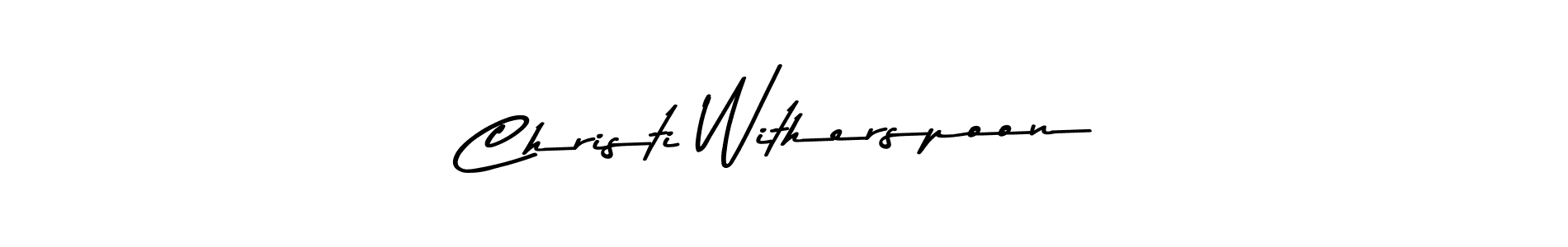 Design your own signature with our free online signature maker. With this signature software, you can create a handwritten (Asem Kandis PERSONAL USE) signature for name Christi Witherspoon. Christi Witherspoon signature style 9 images and pictures png