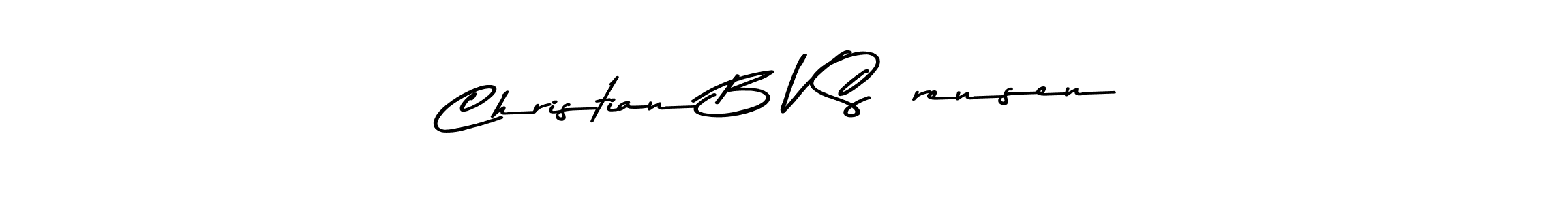 How to make Christian B V Sørensen name signature. Use Asem Kandis PERSONAL USE style for creating short signs online. This is the latest handwritten sign. Christian B V Sørensen signature style 9 images and pictures png