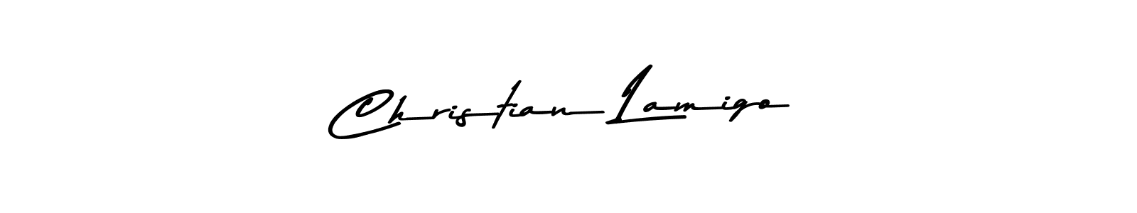 Make a beautiful signature design for name Christian Lamigo. With this signature (Asem Kandis PERSONAL USE) style, you can create a handwritten signature for free. Christian Lamigo signature style 9 images and pictures png