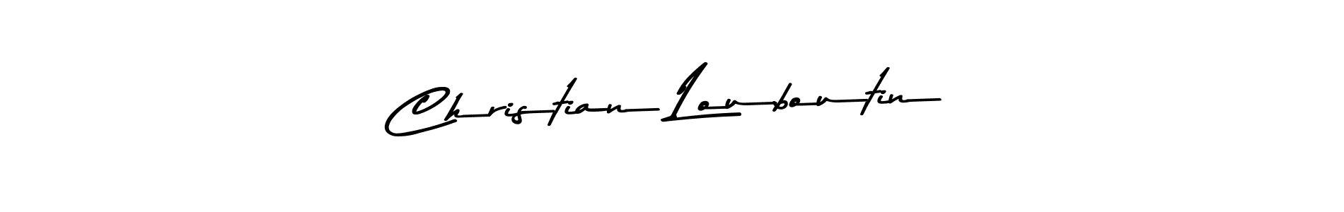 Design your own signature with our free online signature maker. With this signature software, you can create a handwritten (Asem Kandis PERSONAL USE) signature for name Christian Louboutin. Christian Louboutin signature style 9 images and pictures png