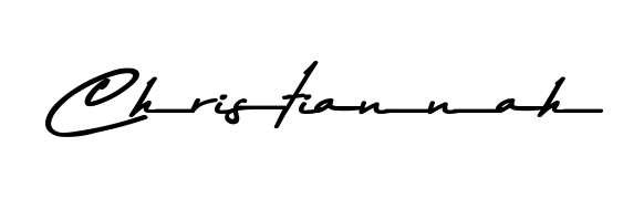 The Asem Kandis PERSONAL USE handwriting style adds charm and authenticity to name Christiannah. A wonderful choice for personal thank-you notes. Christiannah signature style 9 images and pictures png