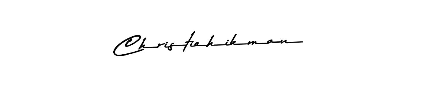 The best way (Asem Kandis PERSONAL USE) to make a short signature is to pick only two or three words in your name. The name Christiehikman include a total of six letters. For converting this name. Christiehikman signature style 9 images and pictures png