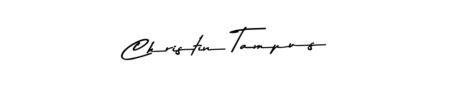 Design your own signature with our free online signature maker. With this signature software, you can create a handwritten (Asem Kandis PERSONAL USE) signature for name Christin Tampus. Christin Tampus signature style 9 images and pictures png