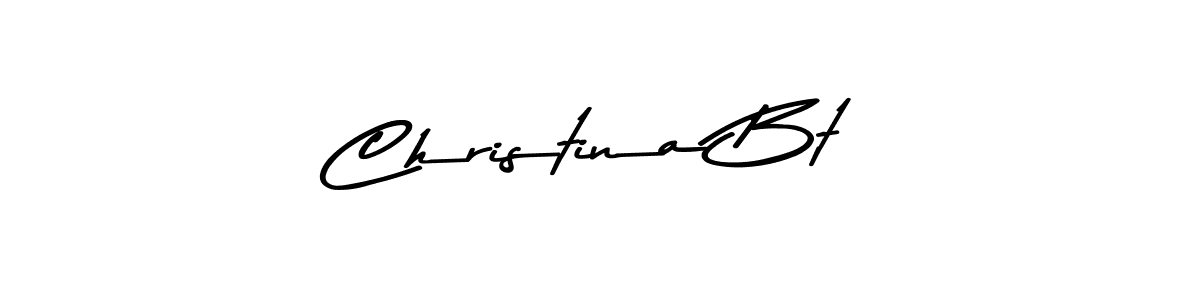 How to make Christina Bt signature? Asem Kandis PERSONAL USE is a professional autograph style. Create handwritten signature for Christina Bt name. Christina Bt signature style 9 images and pictures png