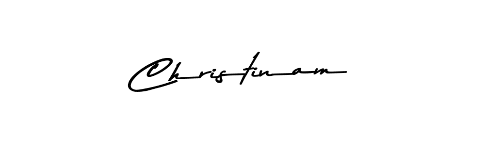 How to make Christinam signature? Asem Kandis PERSONAL USE is a professional autograph style. Create handwritten signature for Christinam name. Christinam signature style 9 images and pictures png