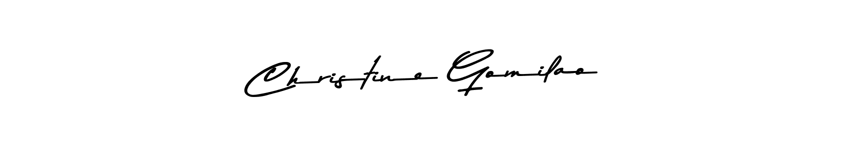 Christine Gomilao stylish signature style. Best Handwritten Sign (Asem Kandis PERSONAL USE) for my name. Handwritten Signature Collection Ideas for my name Christine Gomilao. Christine Gomilao signature style 9 images and pictures png