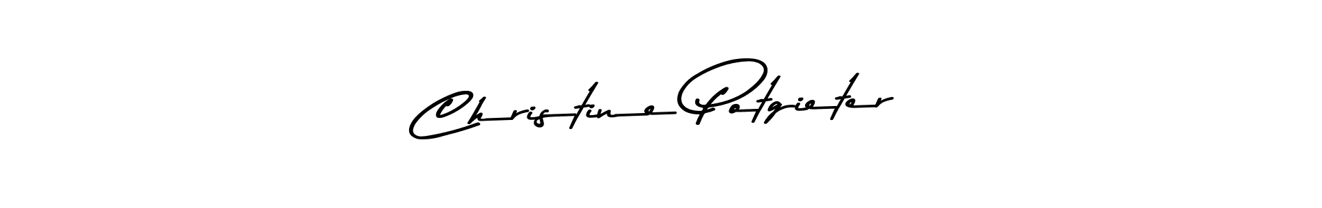 Design your own signature with our free online signature maker. With this signature software, you can create a handwritten (Asem Kandis PERSONAL USE) signature for name Christine Potgieter. Christine Potgieter signature style 9 images and pictures png