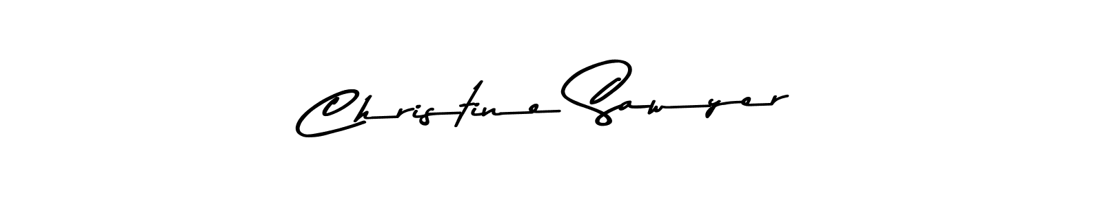 How to make Christine Sawyer name signature. Use Asem Kandis PERSONAL USE style for creating short signs online. This is the latest handwritten sign. Christine Sawyer signature style 9 images and pictures png