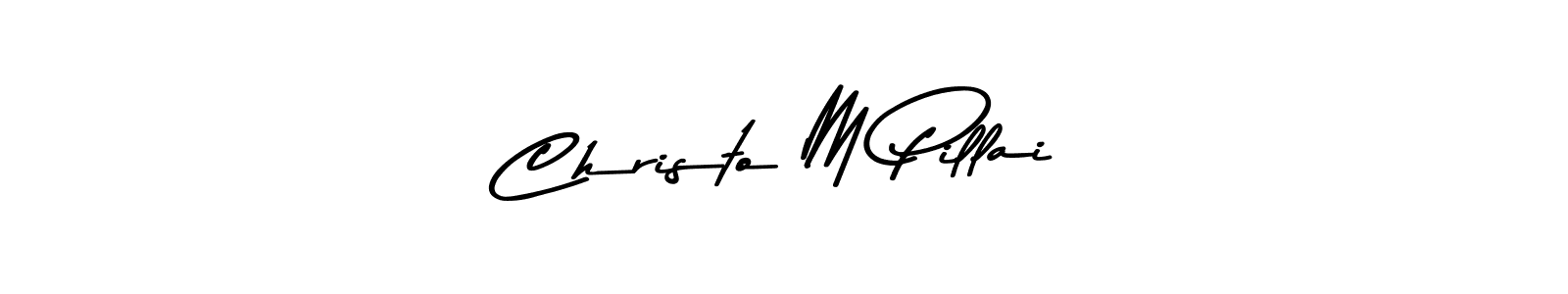 Make a beautiful signature design for name Christo M Pillai. Use this online signature maker to create a handwritten signature for free. Christo M Pillai signature style 9 images and pictures png