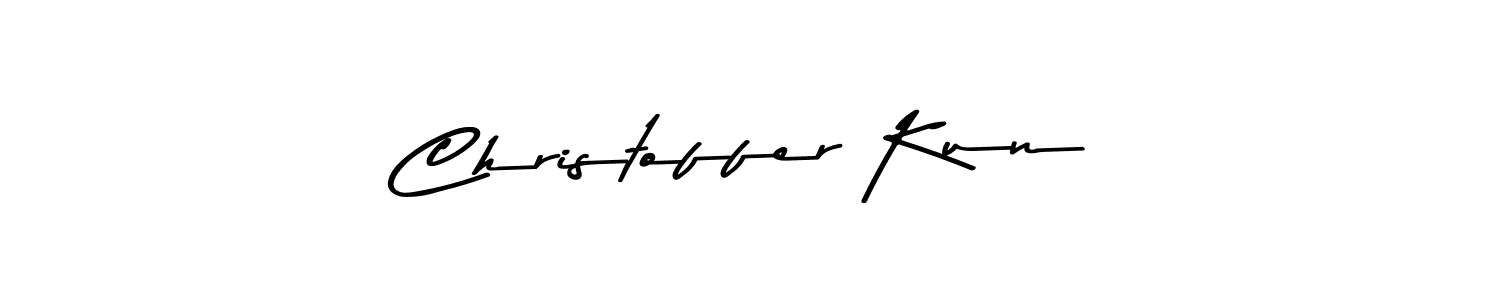 How to make Christoffer Kun name signature. Use Asem Kandis PERSONAL USE style for creating short signs online. This is the latest handwritten sign. Christoffer Kun signature style 9 images and pictures png