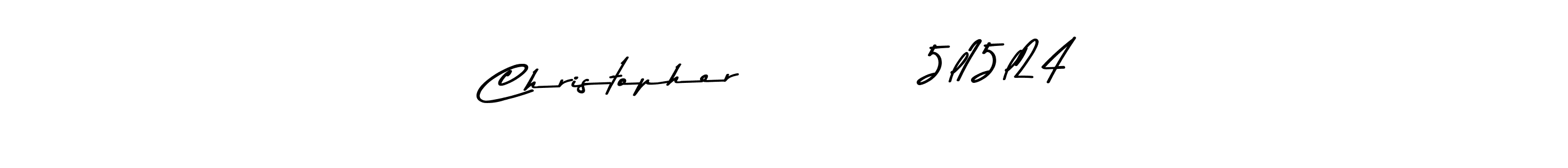 Use a signature maker to create a handwritten signature online. With this signature software, you can design (Asem Kandis PERSONAL USE) your own signature for name Christopher          5l15l24. Christopher          5l15l24 signature style 9 images and pictures png